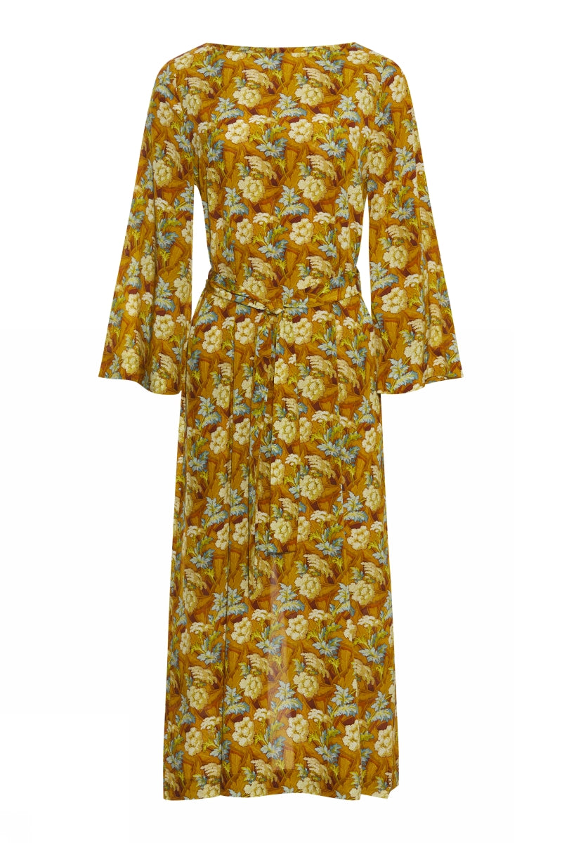 Heartmade Hesian dress HM DRESSES 625 Golden flower print
