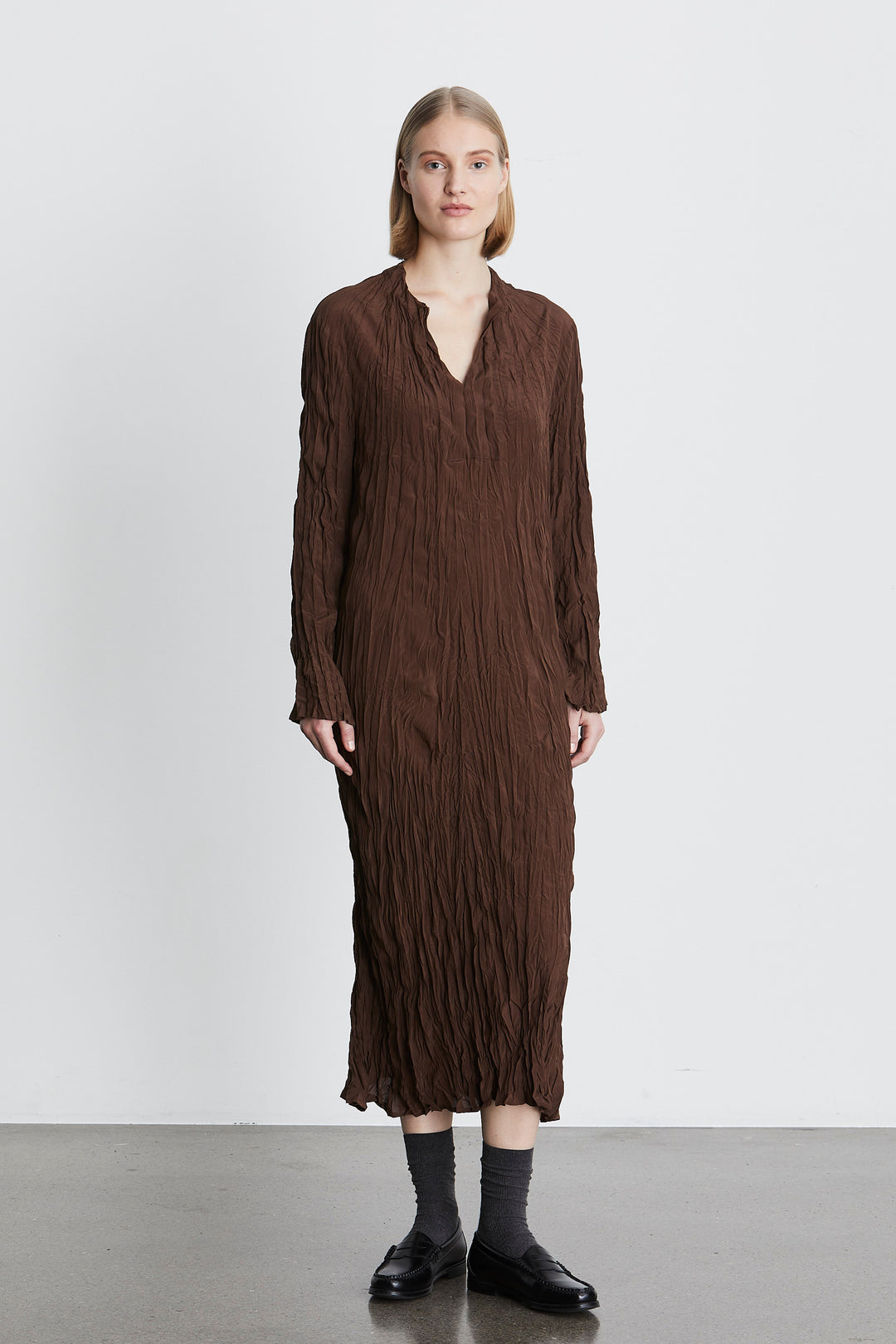 Heartmade Hisana kjole DRESSES 137 Chestnut