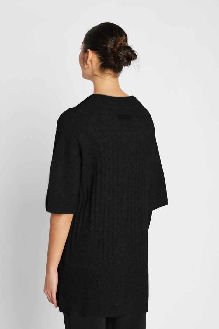 Heartmade Karna strikbluse KNITWEAR, LIGHT Sort