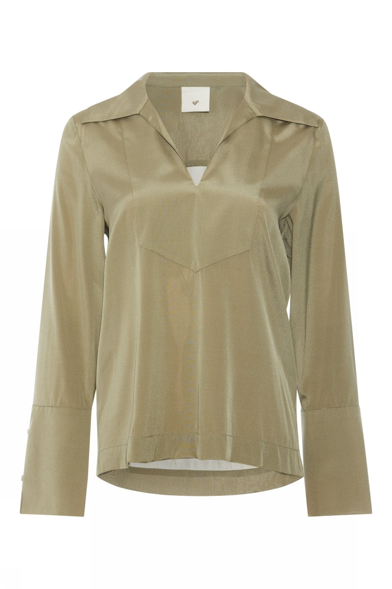 Heartmade Meilon blouse HM BLOUSE 508 Dust green