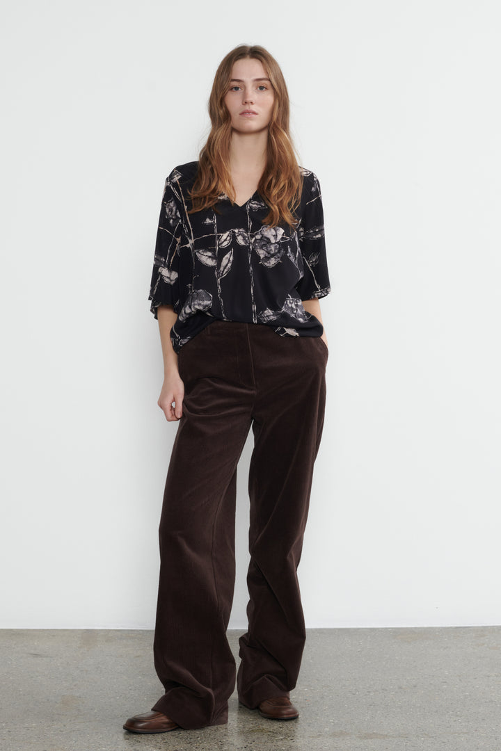 Heartmade Noma bukser TROUSERS 163 Chocolate brown