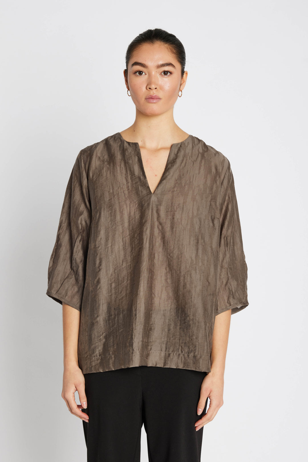 Heartmade Tailer bluse BLOUSE 13 Dusty brown