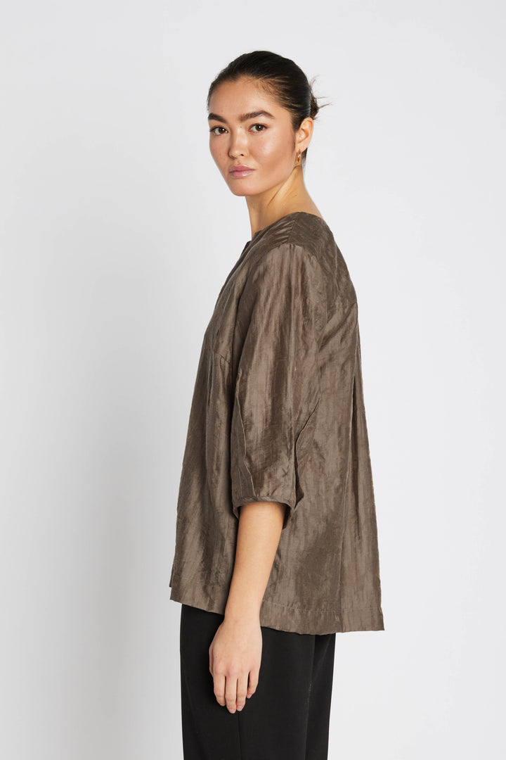 Heartmade Tailer bluse BLOUSE 13 Dusty brown